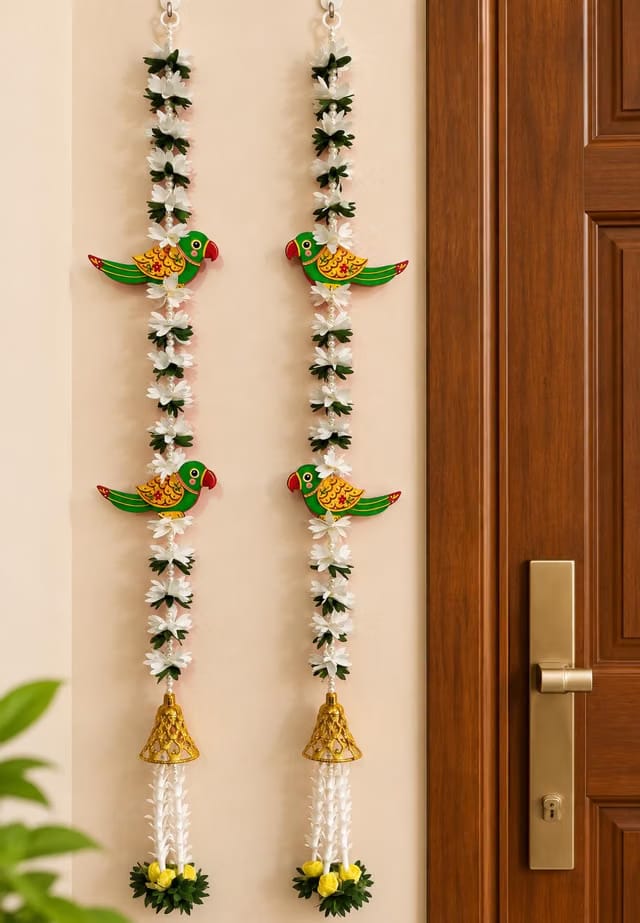Door Hanging Toran Set of 2, Size 30 inch,Bandhanwar for Main Door Entrance, Mandir & Pooja Room Decor