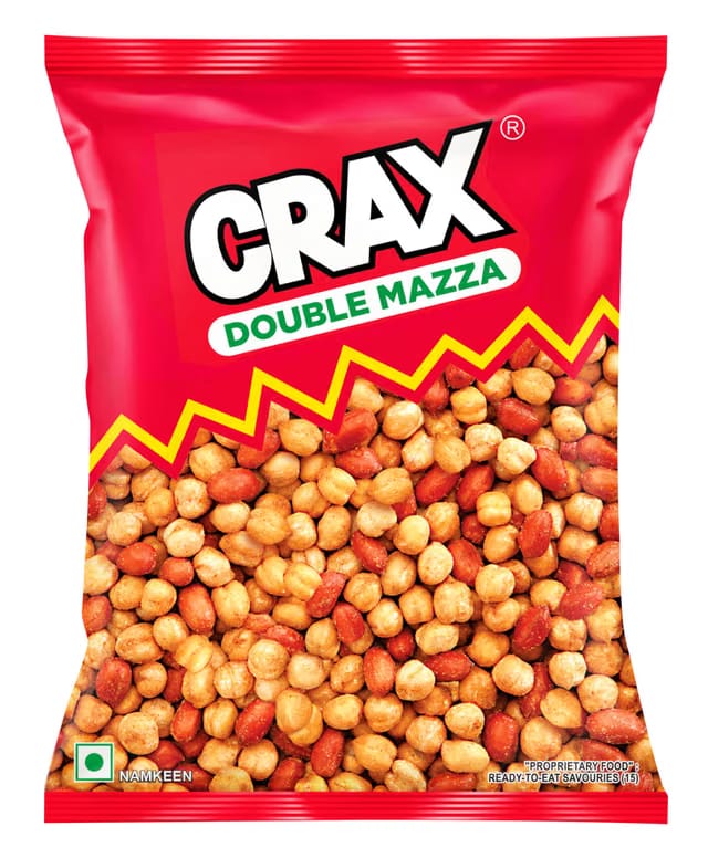 Crax Double Mazza Namkeen 160g/171g |Crispy Crunchy, Protein-Packed