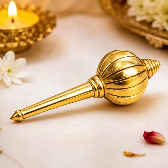 Pure Brass Hanuman Gada for Pooja