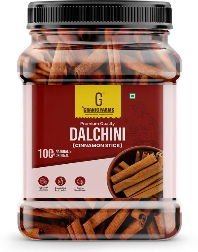 GRANIC FARMS Ceylon Cinnamon Sticks Dalchini |Strong Flavour & Aroma