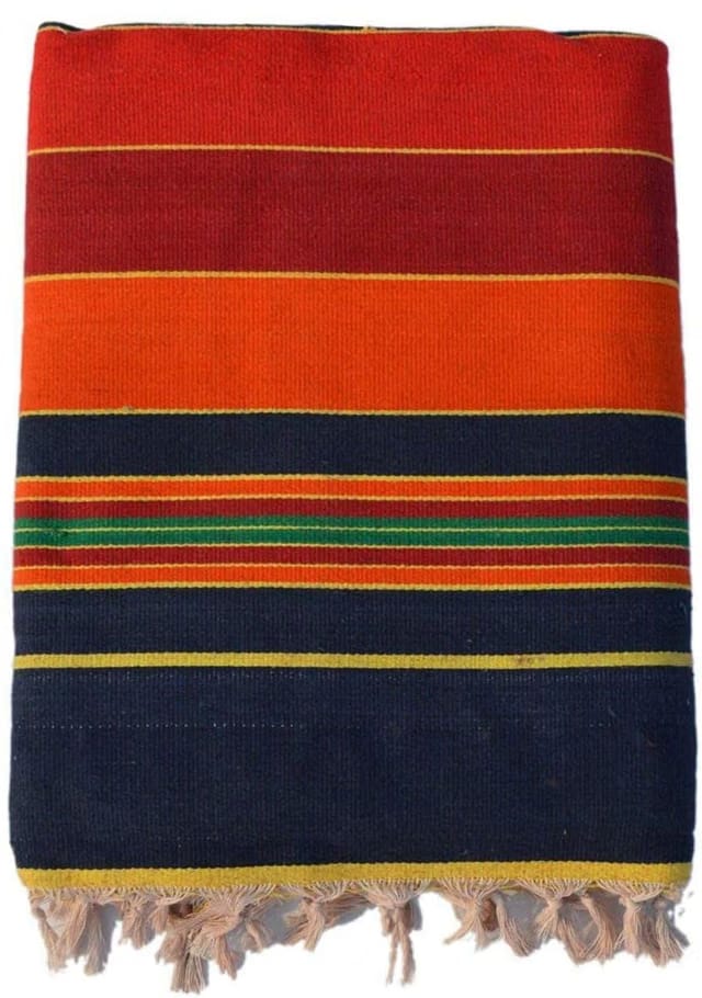 Solapuri 100% Cotton Carpet/Satranji/Bhavani Rug Dari Galicha Multicolour (Size 55 X 85 Inch) [ Set of 1 Piece ]