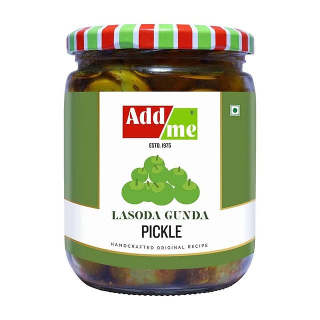 Add me Lesuda Gunda Pickle-500gm (Glass jar) Lesua Pickle