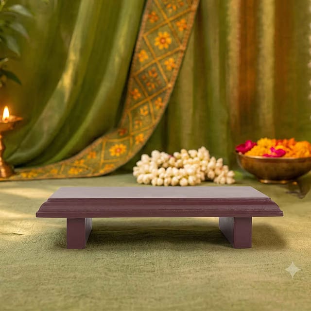 Wooden Handcrafted Puja Peeta Chowki