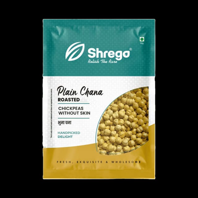 Shrego Plain Chana Roasted Chickpeas without Skin