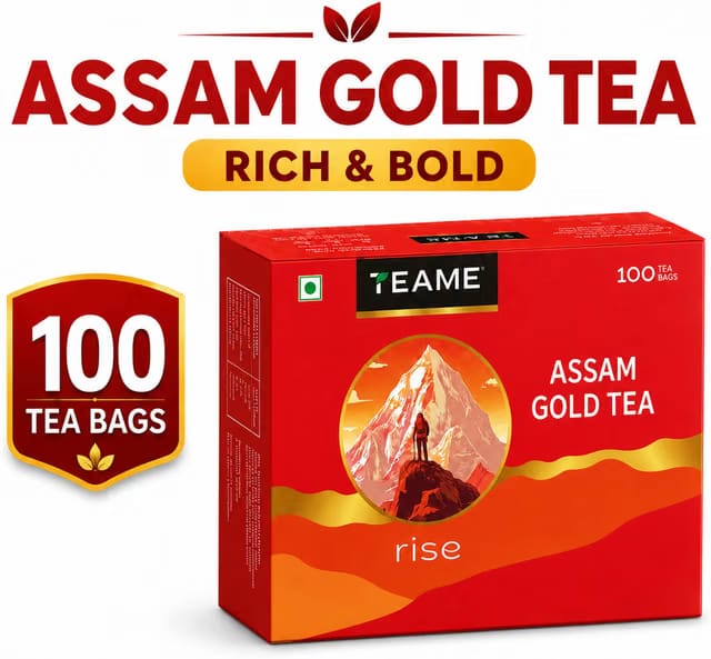 TE-A-ME Assam Gold Tea, 100 Tea Bags