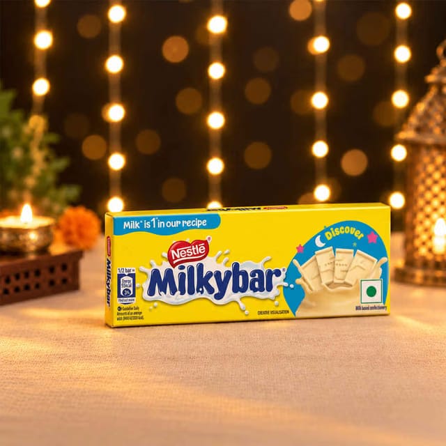 Nestle Milkybar Chocolate, Yummy Creamy Treat, Made with Milk
