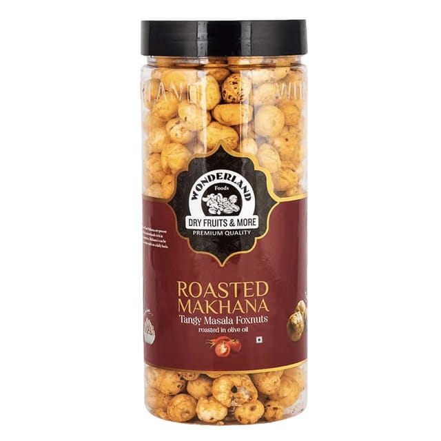 Wonderland Foods 100g Roasted & Flavoured Tangy Masala Makhana (Foxnut) Jar