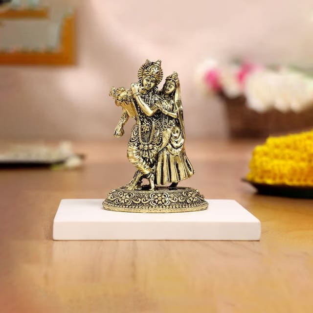 Brass Radha Krishna Idol