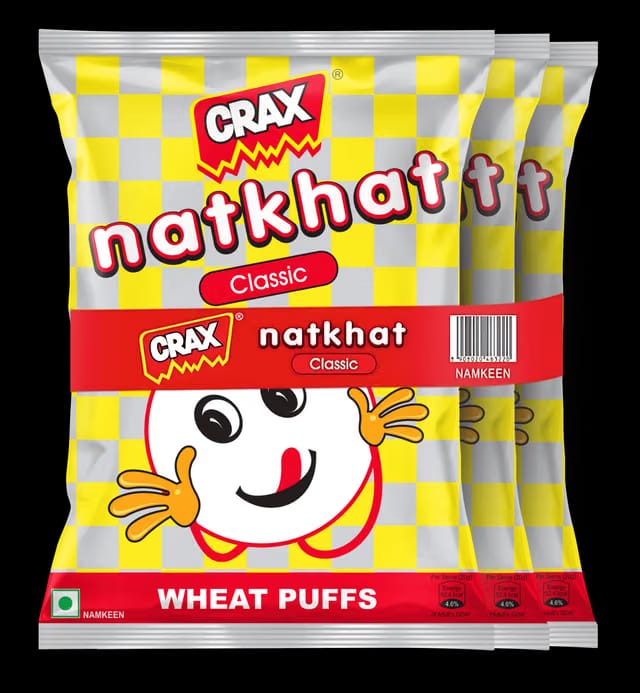 Crax Natkhat Classic Wheat Puff Snacks