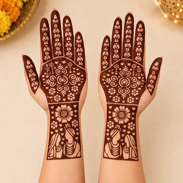 Shubh Aarambh Mehndi Stencil