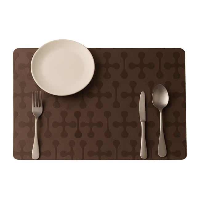 The Purple Tree Stylish PVC Waterproof Rectangular Placemats Multi-Purpose Table Mats for 6 Seater Dining