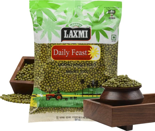 LAXMI Unpolished Green Moong Dal (Whole)