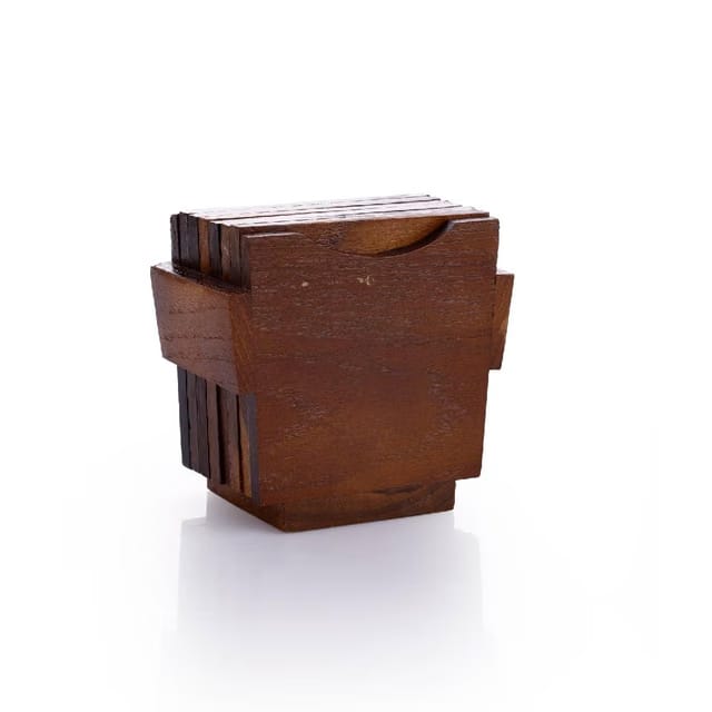 Crystal Teakwood Handcrafted Tea Coaster