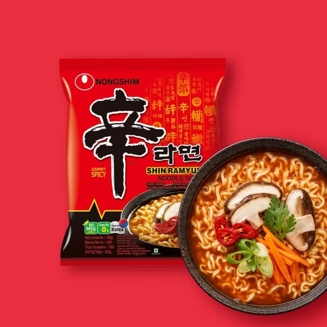Nongshim Shin Ramyun Spicy Flavoured Instant Noodles