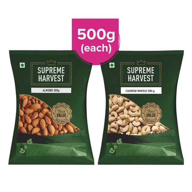 Supreme Harvest Almond & Cashew Whole Value Pack