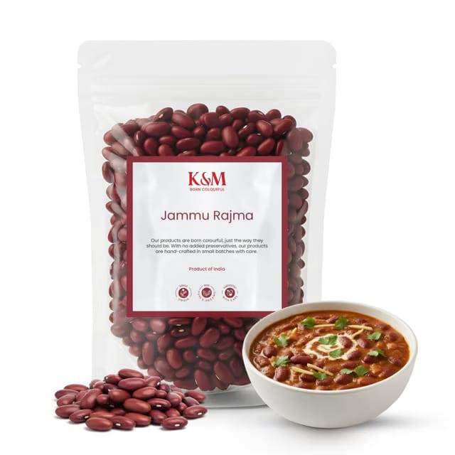 Kanz & Muhul Organic Bhaderwah Jammu Rajma 450 Gm, Creamy & Smooth Texture