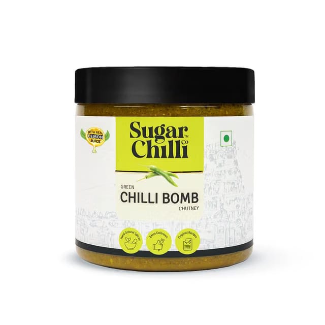 Sugar Chilli Co. Green Chilli Bomb Chutney