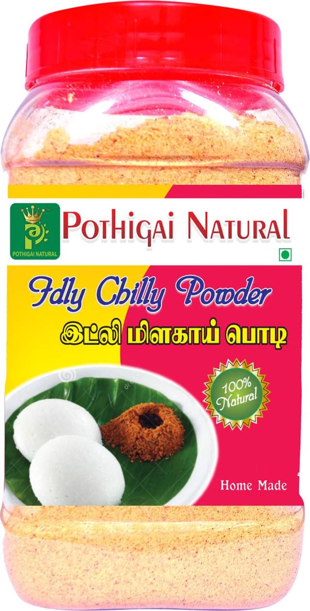 POTHIGAI NATURAL Idly Chilly Powder 250g (Idly podi )100 % Natural Traditional method No Artificial flavour/No