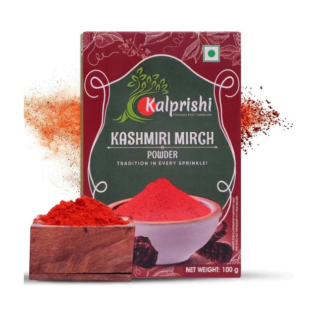 Kalprishi Kashmiri Chilli Powder with Natural Oils Rich Aroma & Flavour