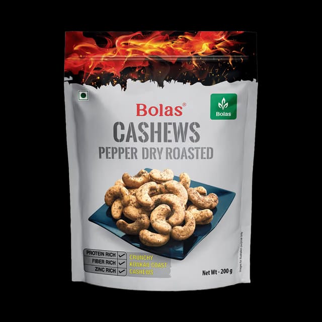 Bolas Cashew Pepper Dry Roasted