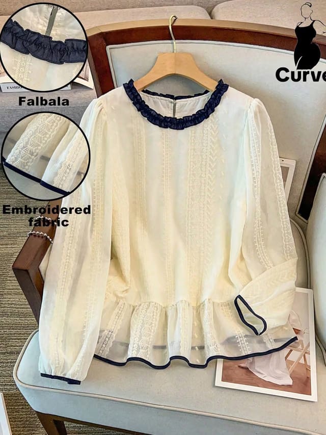 Women's Plus Size Gathered Top