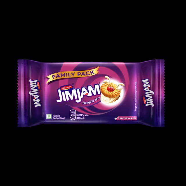 Britannia Jim Jam Biscuits-The OG biscuit with Vanilla Creme & Jammy Center