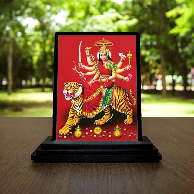Lord Shree Vaishno Devi Mata Car Dashboard Idols Figurine Traditional Handicraft Showpiece Indian Deity Statue Perfect