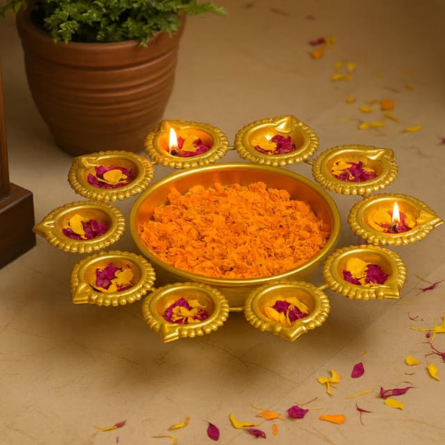 Habere India-All the Cultures Fabricating India Urli Bowl for Home Décor