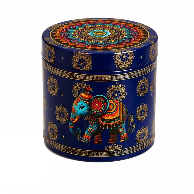 Decorative Metal Storage Tin Box with Lid