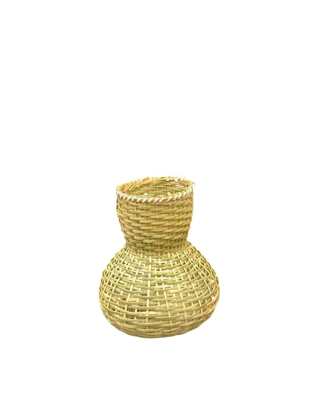 Handcrafted Bamboo Flower Vase and Pen Stand|Traditional Eco-Friendly Bamboo Craft