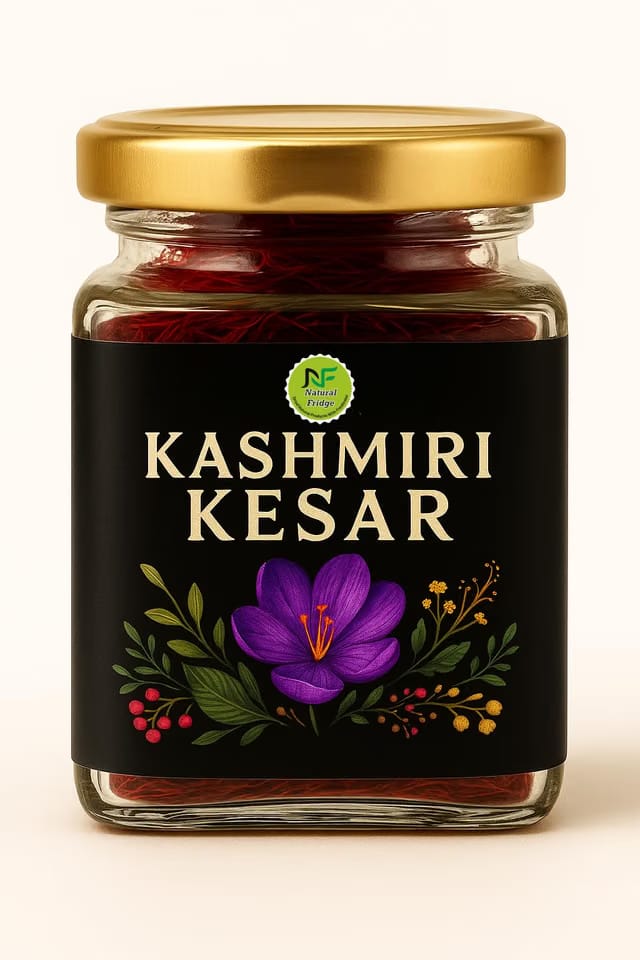 Natural Fridge Original Kashmiri Saffron/Kesar/Kumkuma Puvvu