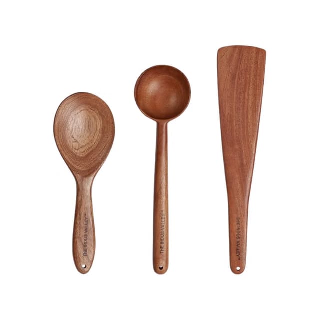 The Indus Valley Wooden Ladle Set (Wood)
