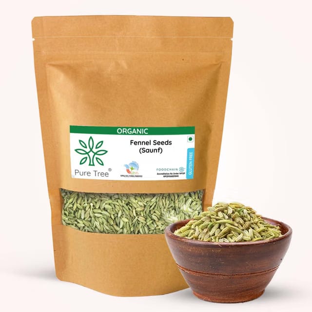 Pure Tree Certified Organic Fennel Seeds