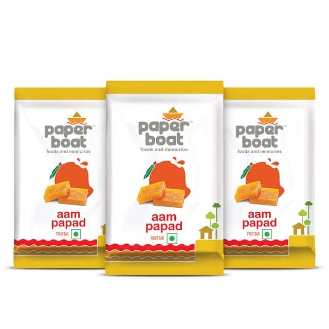 Paper Boat Aam Papad Family Pack, Fruit Bar, No Added Preservatives and Colours