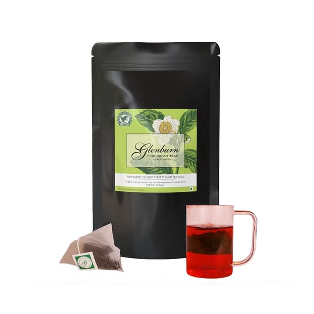 Glenburn Darjeeling Whole Leaf Pyramid Tea Bags
