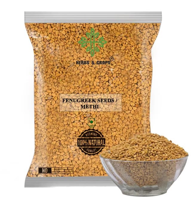 Herbs & Corps Premium Fenugreek Seeds|Whole Methi Dana Seeds