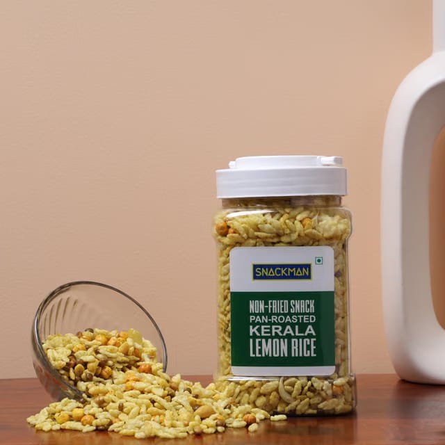 Jewel Farmer Snackman Pan Roasted Non-Fried Kerala Lemon Rice Snacks
