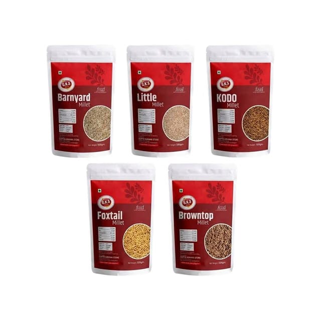 G.K.S Gold Unpolished Millet Combo Pack