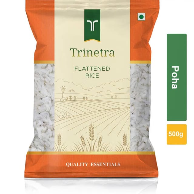 Trinetra Best Quality Poha (Flattened Rice)-500gm Poha