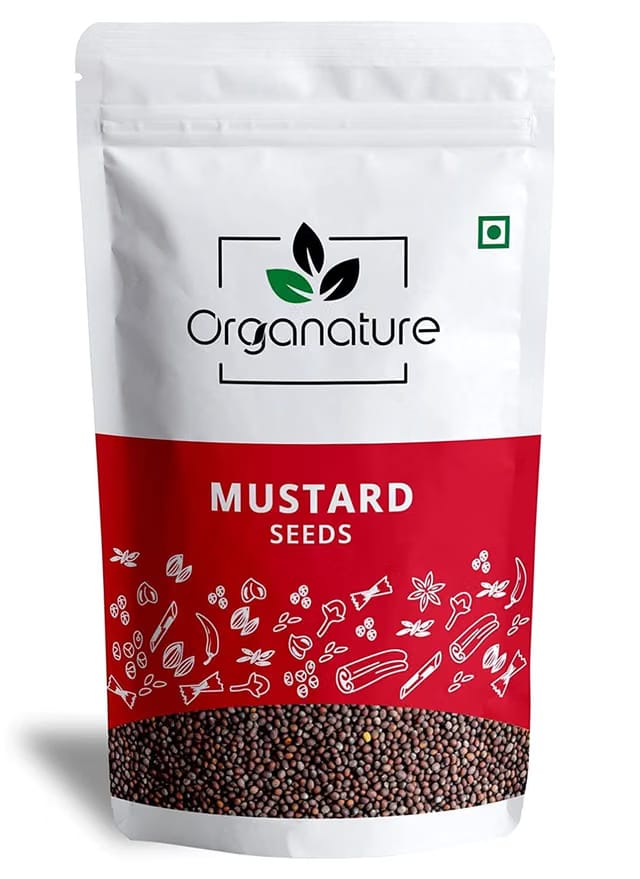 Organature Fresh Natural Mustard Seeds Small