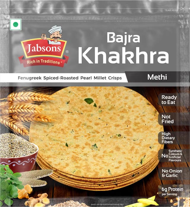 Jabsons Roasted Bajra Methi Khakhra