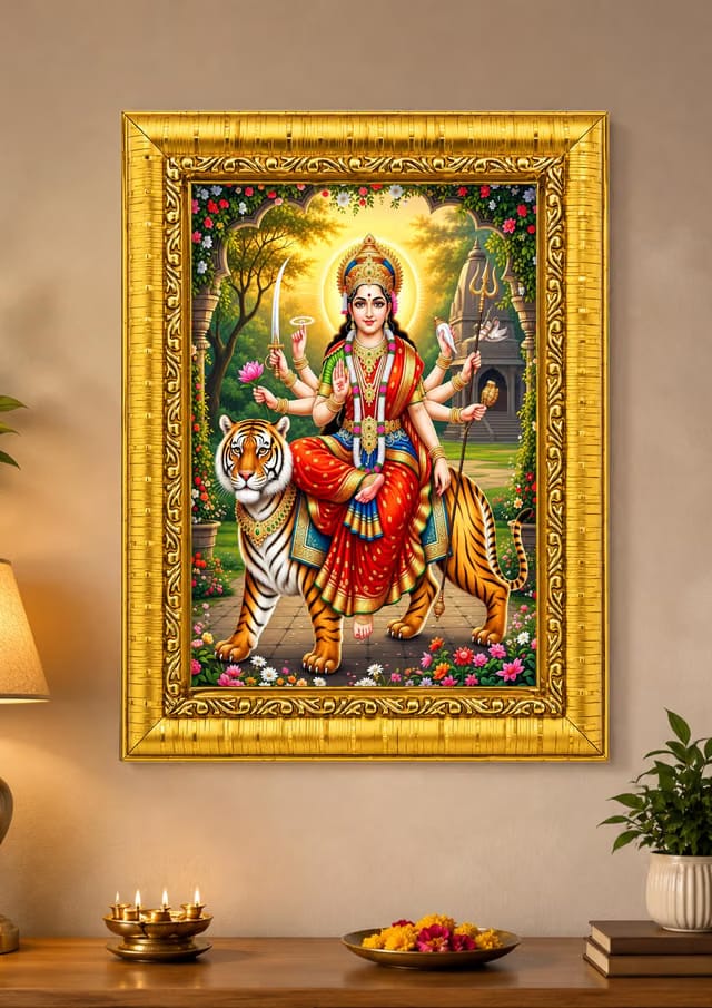 Maa Durga Ji Photo Frame 5x7 Inch