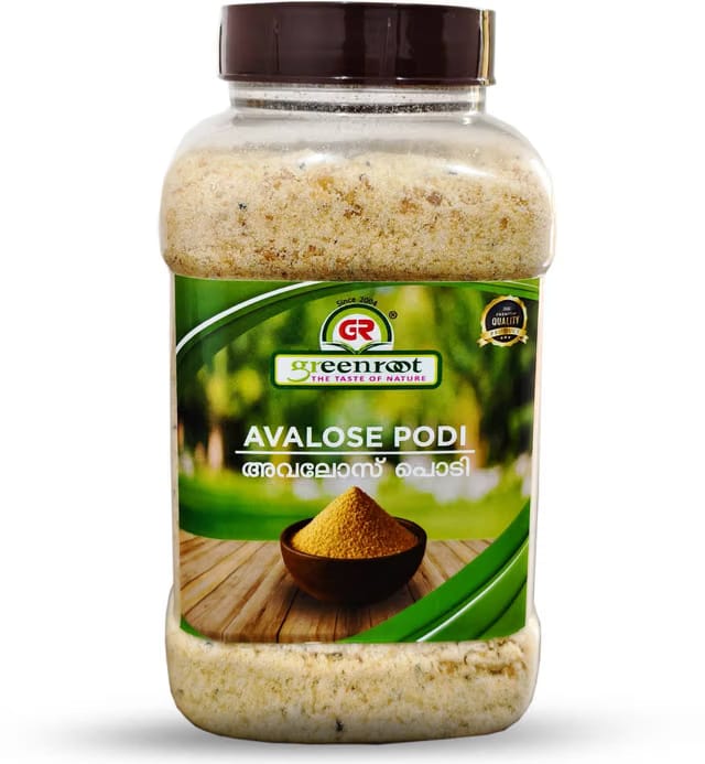 Green Root Avalose Podi / Pooram Podi – Traditional Kerala Snack, Ready to Eat Namkeen