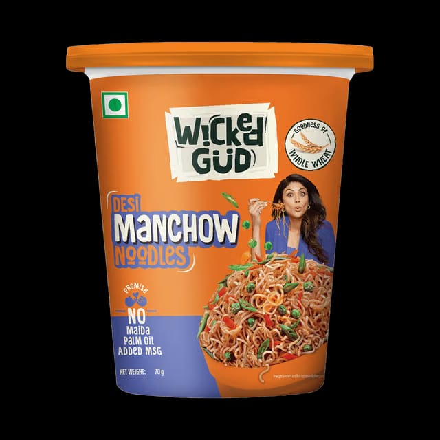 WickedGud Instant Desi Manchow Cup Noodles