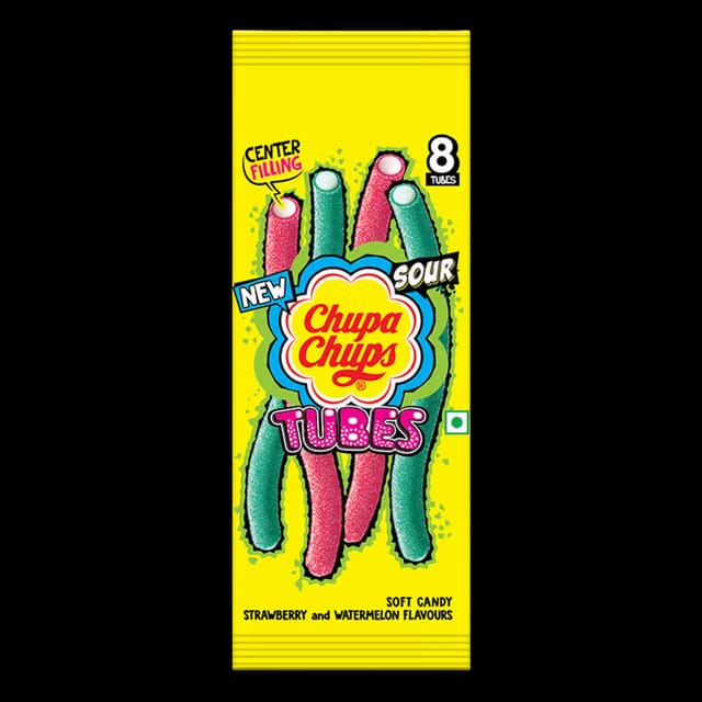 Chupa Chups Long Tubes Strawberry,Watermelon Candy