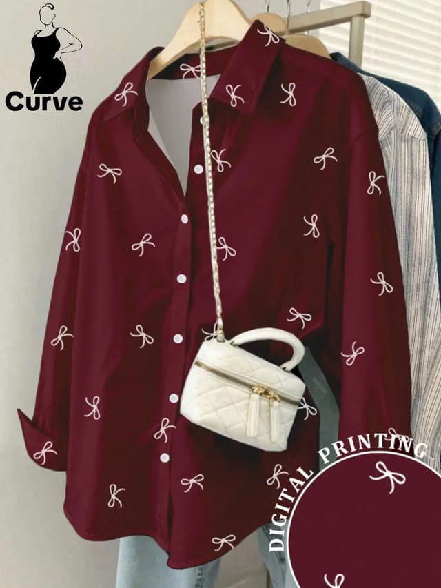 Women's Plus Size Placket Blouse