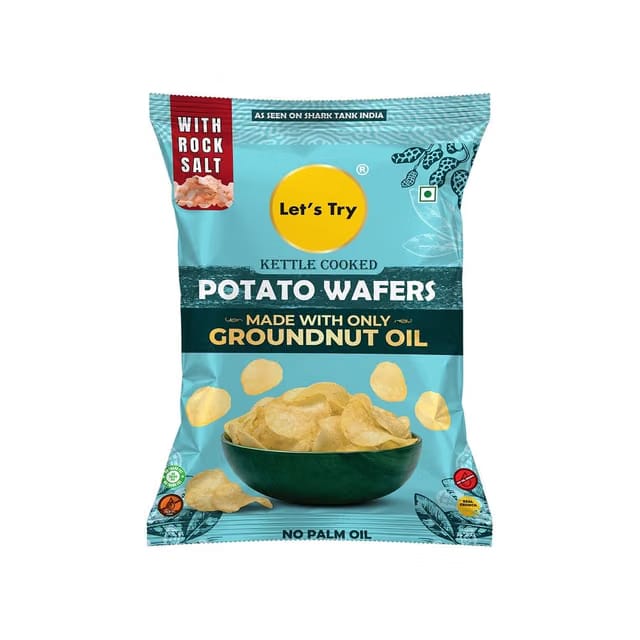 Let's Try Rock Salt Potato Chips / Wafers