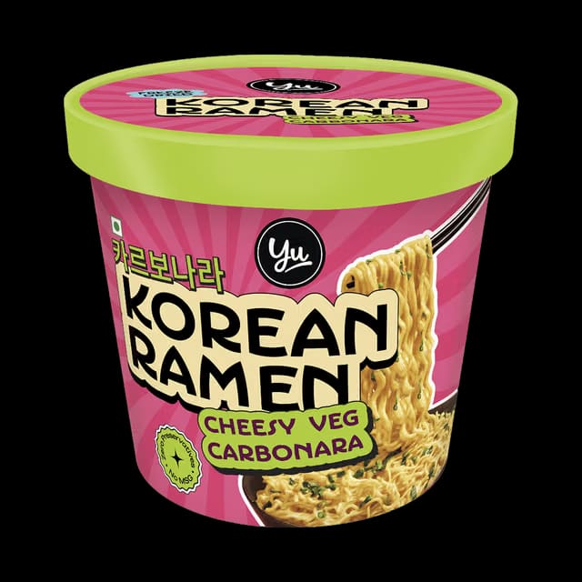 Yu Cheesy Veg Carbonara Korean Cup Noodles
