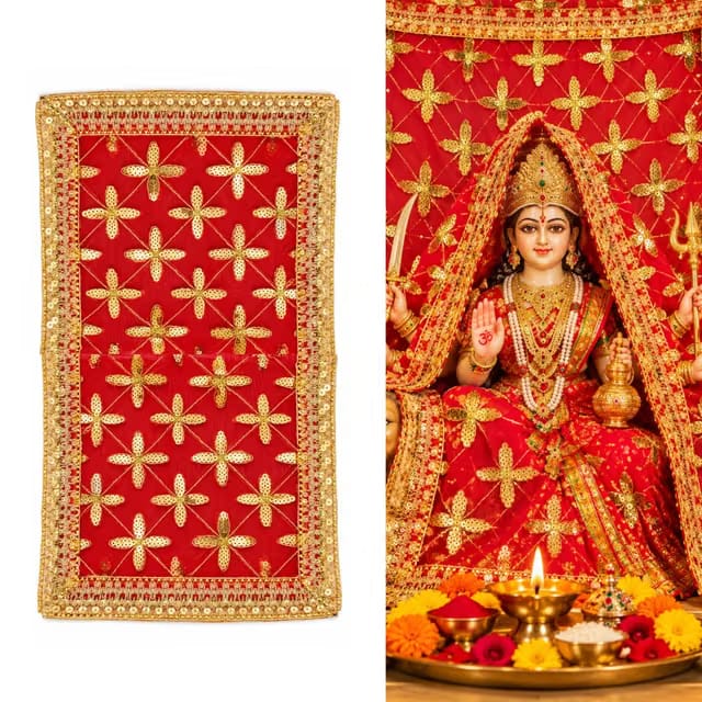 Mata Rani Ki Chunri red