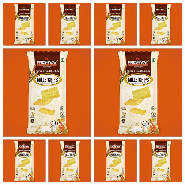 Freshway Jawar Bajra Khakhra Millet Chips